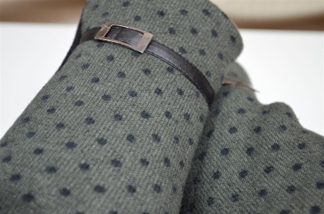 Rękawiczki damskie bawełniane w kropeczki