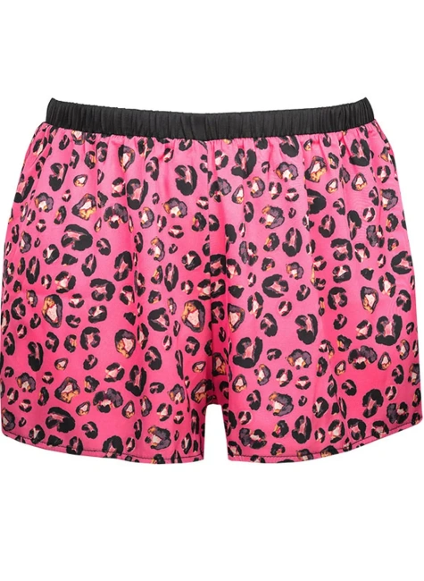 DALIA Komplet satynowy Pink czarny