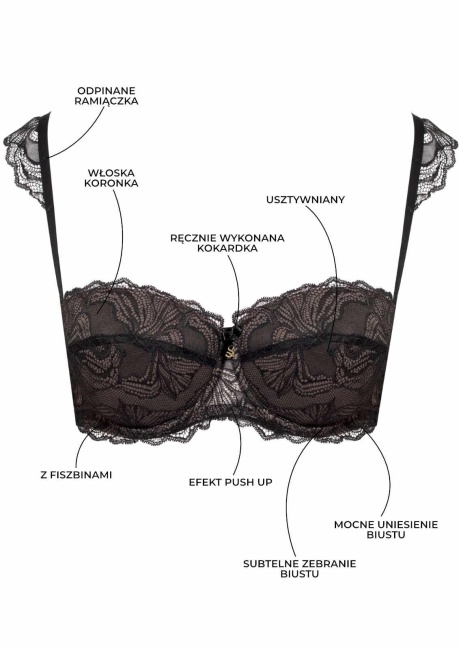 SAMANTA biustonosz bardotka Nyks A351