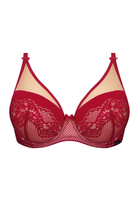 NIPPLEX biustonosz Casilda czerwony push up