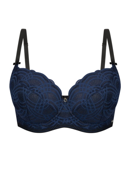 NIPPLEX biustonosz Debora granatowy semi soft