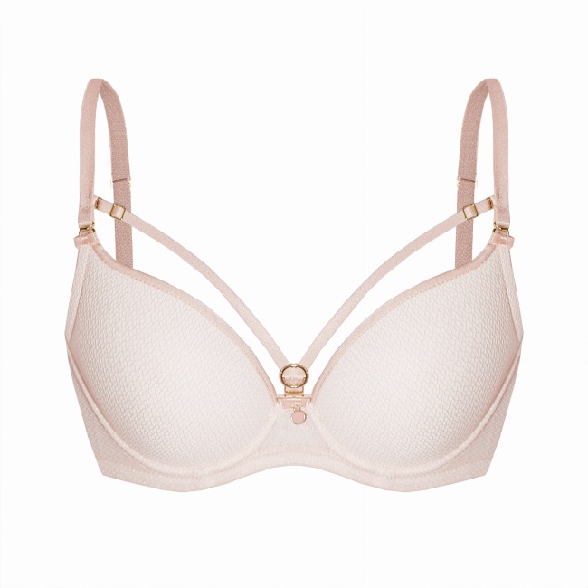 MEFEMI biustonosz Juliana push up cappucino