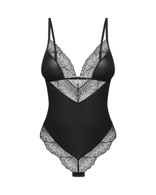 OBSESSIVE Body Lobellis czarne z koronką