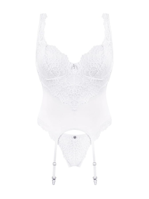 OBSESSIVE Gorset Amor Blanco biały