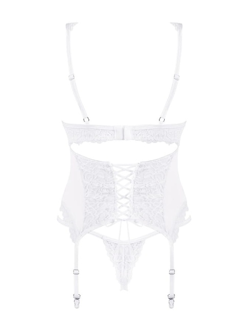 OBSESSIVE Gorset Amor Blanco biały