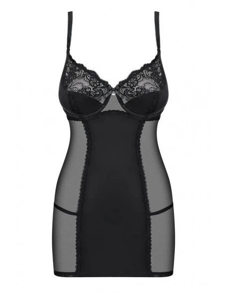 OBSESSIVE Koszulka Amallie chemise czarna