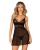 OBSESSIVE Koszulka Chemeris babydoll czarna