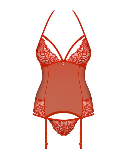 OBSESSIVE Gorset 838-COR-3 czerwony