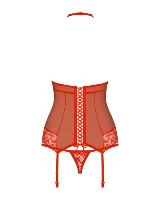 OBSESSIVE Gorset 838-COR-3 czerwony