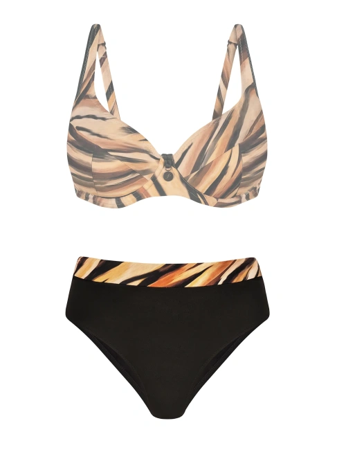 FEBA Strój kąpielowy plus size FG04/903 i figi FD111/903