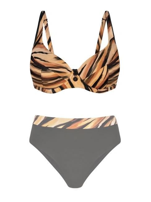 FEBA Strój kąpielowy plus size FG04/903 i figi FD111/903