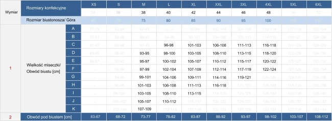 FEBA Strój kąpielowy plus size FG04/903 i figi FD111/903