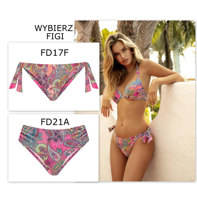 FEBA Strój kąpielowy push up FG11/899 figi FD17F/899 lub FD21A/899