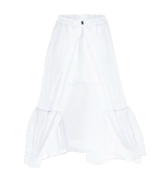 LAVEL spódnica plażowa, szybkoschnąca LS-402-106 biała