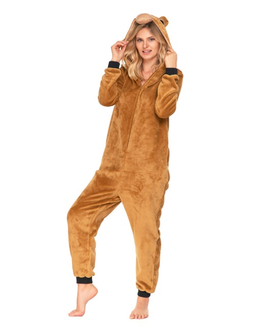 MORAJ Kombinezon Onesie Misiu brązowy