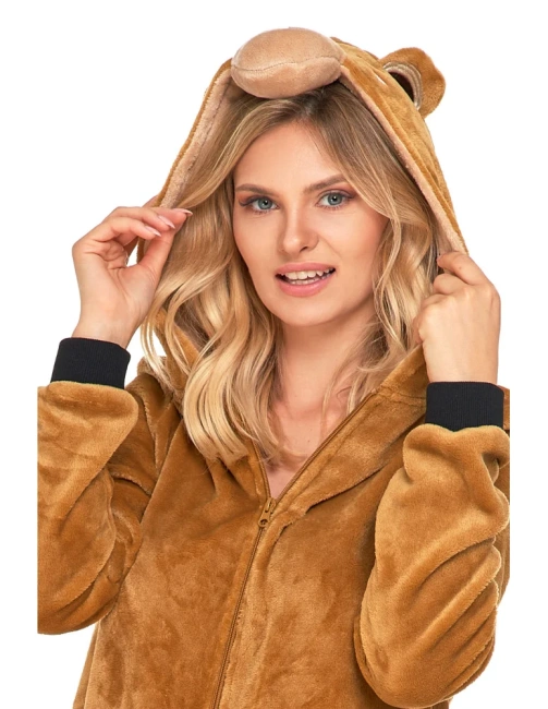 MORAJ Kombinezon Onesie Misiu brązowy