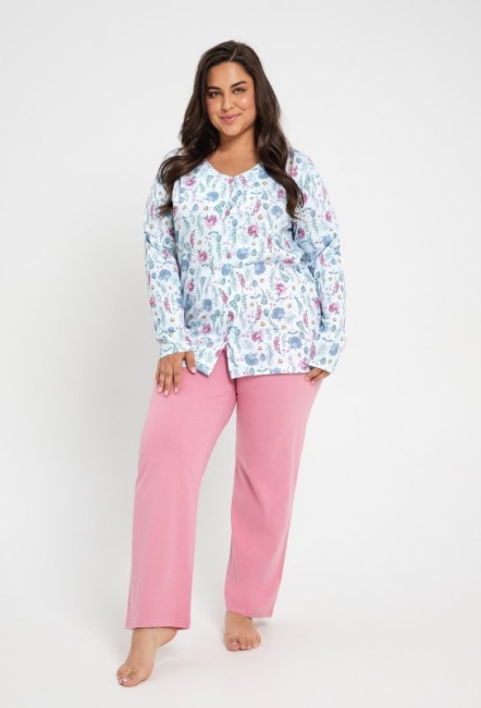 TARO piżama długa Valencia 3009 plus size