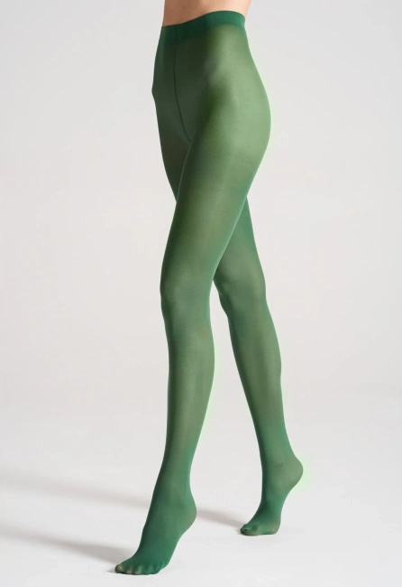 VENEZIANA Rajstopy Satin 40 Smeraldo, odcień zieleni