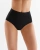GABRIELLA Midi Brief damskie czarne bezszwowe