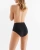 GABRIELLA Midi Brief damskie czarne bezszwowe