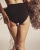 GABRIELLA Midi Brief damskie czarne bezszwowe