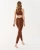 GABRIELLA Legginsy damskie Shape z efektem push up, mocca