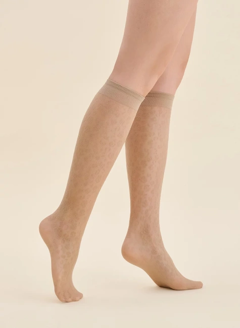 GABRIELLA Podkolanówki damskie Esma beige