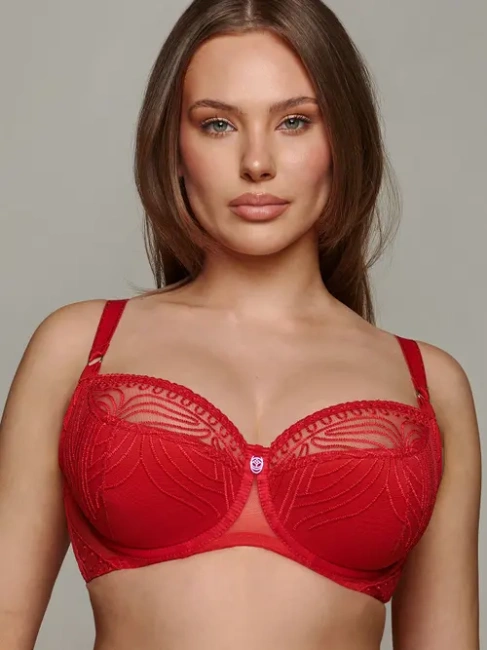 DALIA biustonosz Fire K24 semi soft czerwony