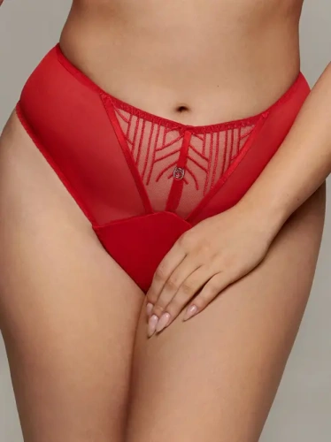 DALIA Stringi wysokie Fire czerwone