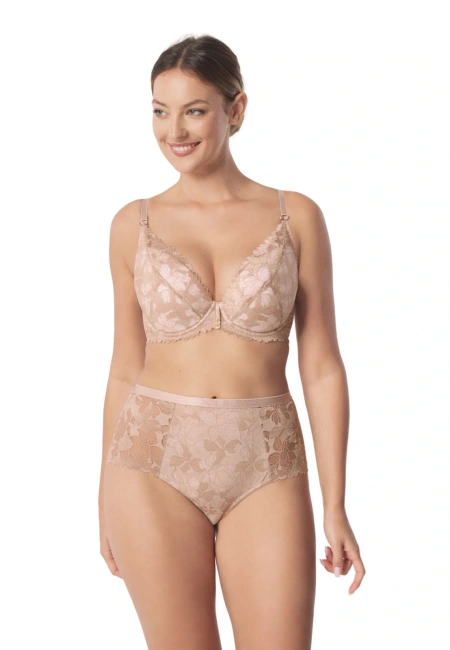 MEFEMI biustonosz Nike push up beżowy BP16