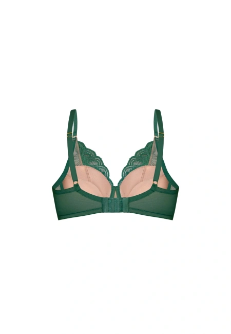Biustonosz push-up Mefemi Carmen BP20 – butelkowa zieleń