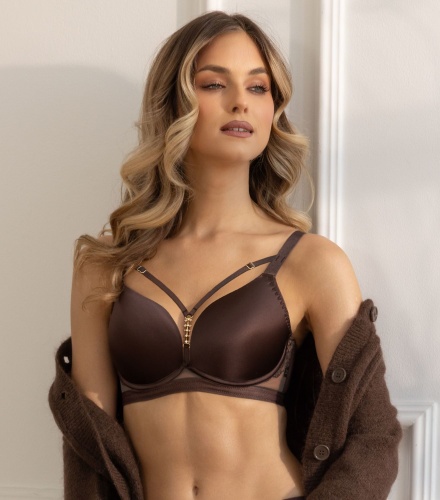Kris Line Frappe biustonosz modelujący brązowy - Brassiere s-class