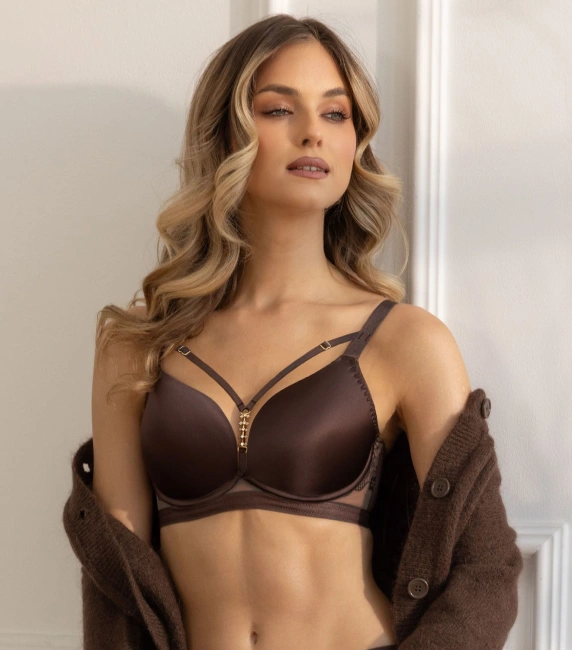 Kris Line Frappe biustonosz modelujący brązowy - Brassiere s-class