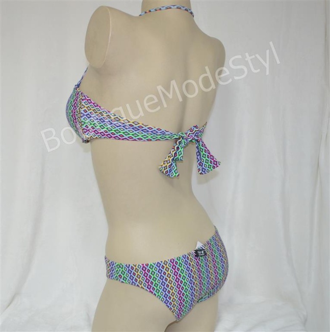 SHE Strój kąpielowy Liby bardotka multikolor