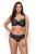 NIPPLEX Figi Leonor szorty granatowe i biustonosz semi soft