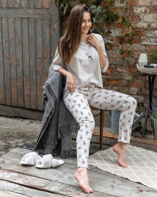 SENSIS piżama damska Deer