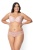 NIPPLEX Figi szorty Chelo pudrowe  i biustonosz semi soft